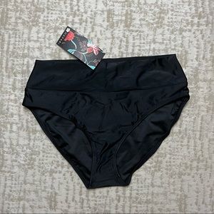 NWT hapari black tummy tuk bikini bottoms